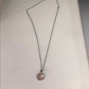 Sterling silver adjustable necklace.